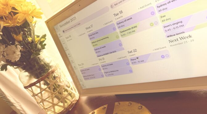 Getting organised. Turns out people use email and digital calendars outside of work too 🤯